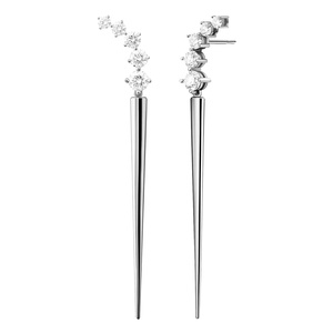 CHICNNA Pendientes de daga de oro de 14k con circonitas para mujer, joyería fina de moda, pendientes al por mayor, pendientes de tendencia 2026 - Product Image 3