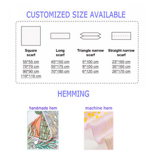 Écharpe longue <span class=keywords><strong>rose</strong></span> pour femmes et hommes, élégante et luxueuse, à la mode, en soie, à rayures, léopard, pour la décoration - Product Image 5