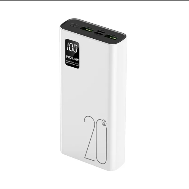 Latest Model 20000mAh Pd Power Bank Super Fast Charging 22.5W Type C Output Digital Display for Real Capacity Power Station