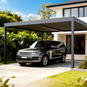 Cochera Moderna de Aluminio para un Solo Automóvil, Impermeable, Duradera, Fácil de Ensamblar, con Acabado con Recubrimiento en Polvo, Refugio para Automóviles al Aire Libre, 10 Años de Garantía - Product Image 1