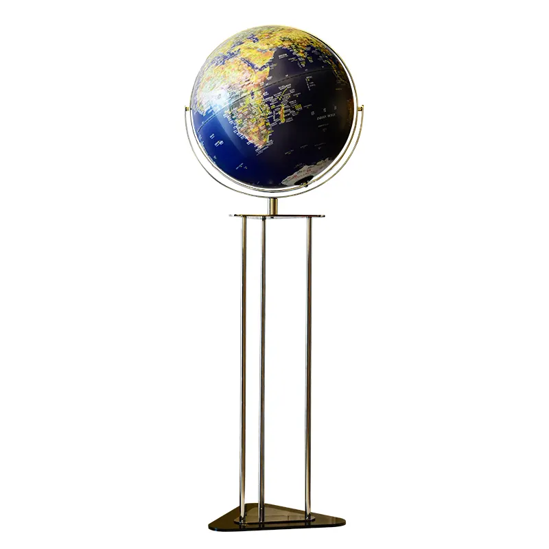 Spot lumineux led ultramince de 43cm avec trépied, en métal, avec carte de la terre, globe de sol pour image Satellite, lampe pour bureau, l'école et les hôtels