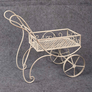 Bán buôn trang trí sân vườn Porte nồi De Fleur kim loại ngoài trời trang trí Giỏ Trồng Hoa đứng - Product Image 5