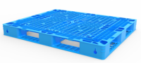 Palette en plastique à usage unique 1210 H 120 F, à 4 voies, pour stockage et emballage, antidérapante, recyclable, pour entrepôt