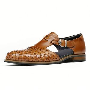 Chaussures Oxford de grande taille pour hommes, design italien, vente directe, cuir véritable de qualité supérieure, adaptées aux occasions formelles ou décontractées - Product Image 2