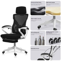 Chaise ergonomique en maille Yazhi pour étudiants/bureaux, chaise d'ordinateur inclinable confortable pour de longues périodes assises, vente en gros transfrontalière