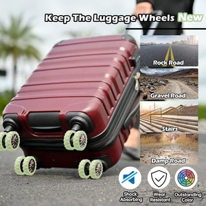 Silicone Wheels Cover for Luggage Office <b>Chair</b> Foot Wheels Anti-Slip Wear-Resistant Silent Shock Absorption - Product Image 5
