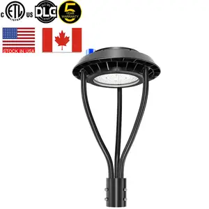 Us Stock Lamp Pole 80 Post Top Fixture Iluminación exterior Led 150 Watt Garden Light