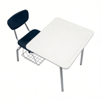 Ensemble Chaise et Table Ergonomiques Intégrés pour Salle de Classe, Hauteur Réglable, Conception Anti-Pincement, Mobilier Moderne en Acier pour Écoles Primaires et Salles de Sport