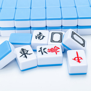 Custom Hand-Washed <b>Mahjong</b> <b>Set</b> Portable Melamine Tiles For Chess And Card Entertainment Universal Use - Product Image 3