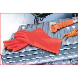 KS TOOLS Guante protector de electricista con protección mecánica y térmica, talla 11, clase 2, Rojo - Product Image 2