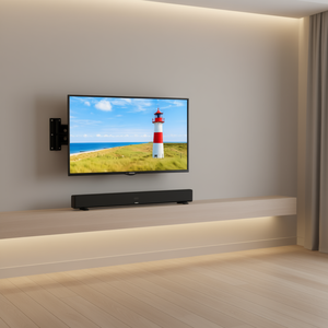 Support mural articulé pivotant à mouvement complet et inclinable 1Pc Support mural TV pour téléviseurs 32in-55in VESA 400x400mm 99lbs Max Support de roulement - Product Image 2