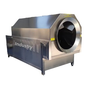 Machine à torréfier les grains de café et les noix 220V 100kg/lot 5.8KW en acier inoxydable pour arachides, sésame, châtaignes, idéale pour les snacks et la boulangerie - Product Image 1