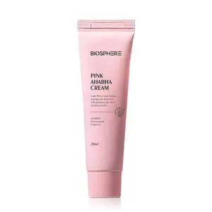 Pink AHA Cream Whitening Moisturizing Acne Blemish Vegetarian Natural Organic Watermelon Extract Facial Cream halal cosmetic