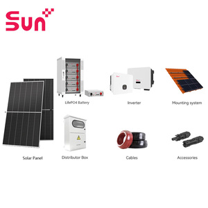 Sistema Solar Híbrido de 20kW, Paneles Monocristalinos de Alta Eficiencia, Batería de Iones de Litio, Montaje en Techo, Sistema Completo de Energía para el Hogar - Product Image 4
