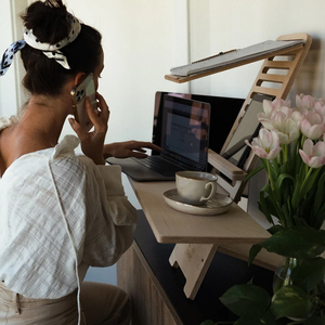 Tùy chỉnh máy tính bằng gỗ bàn có thể điều chỉnh đồ nội thất với OEM/ODM tùy chọn trực tiếp từ nhà sản xuất - Product Image 4