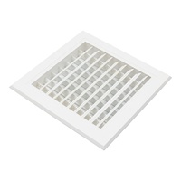 Système de ventilation d'air intérieur moderne, grille d'aération carrée en plastique ABS avec installation facile, registres d'aération de plafond