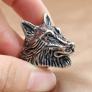 yunnique <b>Wolf</b> <b>Ring</b> Men's Stainless Steel Animal Design Punk Style Retro Fashion Jewelry Gift 24042 - Product Image 2