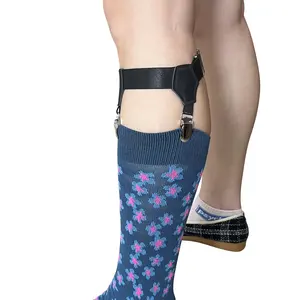 Jarretelles pour chaussettes pour hommes Bretelles pour chaussettes pour hommes Clip robuste Jarretelles pour chaussettes réglables Ceinture pour hommes Taille unique