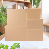 Boîtes pliables en carton ondulé recyclables à prix abordable avec impression invisible pour usage domestique