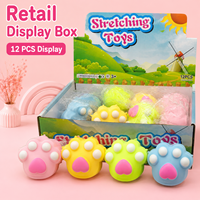Jouet Squishy Patte de Chat Rempli de Farine, à Rebond Lent, Anti-Stress et Fidget Toy