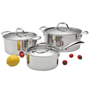 Nonstick Stainless Steel Cookware Set Casserole Fry Pan Soup Pot China Supplier Nonstick Kitchen Cooking Sets