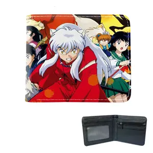 10 Styles Inuyasha Anime Coin Purse Sesshoumaru Higurashi Kagome Wallets Folding PU Leather Men Women Wallet Bag