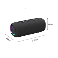 Altavoz Bluetooth Portátil a Prueba de Agua IPX6, con Bajos Potentes, Luces RGB Rítmicas, Audio Inalámbrico para Campamentos, Fiestas y Juegos al Aire Libre