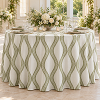 Faible MOQ, Vente en Gros de Sets de Table Personnalisés Imprimés, Nappes Réutilisables en Polyester, Serviettes de Table en Tissu pour Hôtels et Événements de Mariage