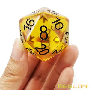 Bescon Ambra Jumbo D20 38 MM, Grande Formato 20 Lati <span class=keywords><strong>Dadi</strong></span>, Grande 20 Facce del Cubo di 1.5 pollici - Product Image 2