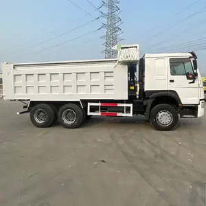 Second Hand Dump Truck Sino HOWO Left Or Right Hand 371 6X4 U Shape Trap Box Used Dump Truck For Sale