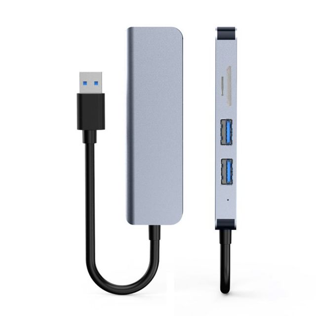 5-in-1 USB3.0 Multifunctional OTG HUB SD TF Card Reader USB C to USB Adapter for Computer Laptop Tablet PC