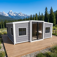 Maisons conteneurs modulaires extensibles à structure stable, de haute qualité, à montage rapide, résistantes aux intempéries, fourniture directe d'usine