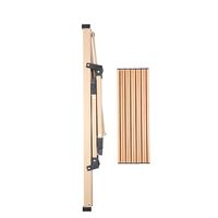 Table de pique-nique compacte en aluminium pliable pour l'extérieur, étanche et réglable
