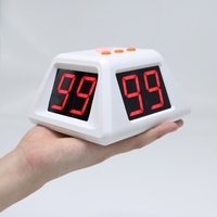Penghitung waktu LED Digital 4 sisi nirkabel, dapat disesuaikan untuk permainan papan Mahjong catur Poker, dengan jam pengingat suara