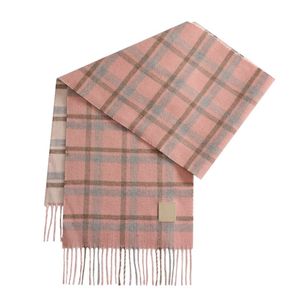2025 nouveauté automne hiver <span class=keywords><strong>laine</strong></span> <span class=keywords><strong>tricot</strong></span> Plaid écharpe unisexe polyvalent chaud et épaissi haut de gamme <span class=keywords><strong>Snood</strong></span> femmes frange châle - Product Image 2