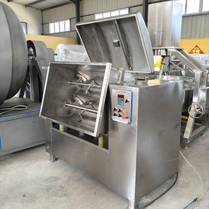 Mezcladora Industrial de Carne al Vacío de Frecuencia Variable con Doble Paleta <span class=keywords><strong>y</strong></span> Descarga Hidráulica para Salchichas <span class=keywords><strong>y</strong></span> Jamón Premium - Product Image 3