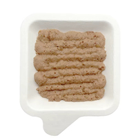 Friandises pour animaux de compagnie en gros, pâte de viande, nourriture humide en boîte, poulet, herbe à chat, buse pour animaux de compagnie, nourriture humide en sachet, 90g par sachet pour chat et chien, OEM/ODM