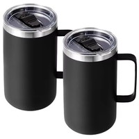 Mug isotherme en acier inoxydable 304 à double paroi pour sublimation, tasse de voyage mince avec poignée, garde au chaud et au froid, 24 oz