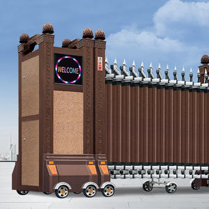 Vente directe portail rétractable automatique portail rétractable extérieur portail rétractable électrique porte rétractable Einziehbares <span class=keywords><strong>Tor</strong></span> - Product Image 2