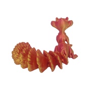 Modelo de juguete de ardilla bonita impresa en 3D OEM, adorno de articulación móvil creativo para habitación de niños, amantes de dinosaurios de plástico de fábrica