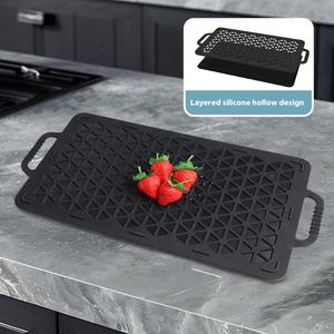 Planche de décongélation rapide pour <span class=keywords><strong>steak</strong></span>, cuisine à domicile, transfrontalière, en alliage de silicone, planche à découper pour la viande, la volaille, outils - Product Image 2