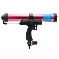 Pistolet à colle pneumatique à pression d'air en plastique, outil de construction, économie de main-d 'œuvre, 18 pouces, pistolet à colle pneumatique Zhizhuang allongé