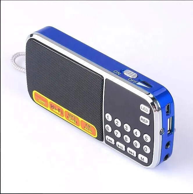 캐나다에서 뜨거운 판매 인도 L-088am FM gurbani Mp3 플레이어 라디오 휴대용 라디오 USB 스피커 포켓 라디오 punjab 플레이어