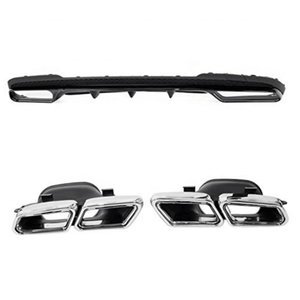 Auto DIFFUSORE POSTERIORE CON PUNTE DI SCARICO per MERCEDES-BENZ <span class=keywords><strong>W212</strong></span> E63 <span class=keywords><strong>AMG</strong></span> 2014 - 2017 - Product Image 2