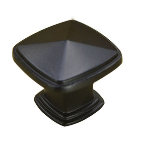 Square Zinc Alloy Cabinet <b>Knob</b> Dark Armor Installation Durable Contemporary Design Drawer Handle - Product Image 1