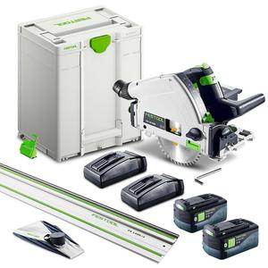 Sierra de Inmersión Inalámbrica Industrial 55KEBI-Plus de 18V y 5.2Ah con Batería de Litio, 165mm (6.5 Pulgadas), 144 Dientes, 1400mm, con Sistema Systainer - Product Image 1
