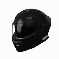 Nouveau casque de moto intégral en ABS certifié 3C/Dot, couleur unie, équipement de sécurité toutes saisons pour hommes et femmes, cyclisme électrique