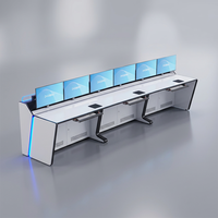Console de salle de contrôle ergonomique personnalisée pour la sécurité des moteurs – Mobilier de conception sur mesure