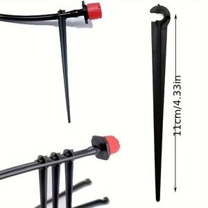 Support de tube capillaire 47 mm en plastique noir, support de jardinage, support de sol, porte-outils, accessoires - Product Image 2