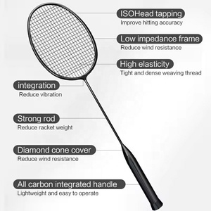 Vợt cầu lông siêu nhẹ 8U, vợt cầu lông <span class=keywords><strong>carbon</strong></span> chuyên nghiệp dành cho vận động viên chuyên nghiệp - Product Image 2